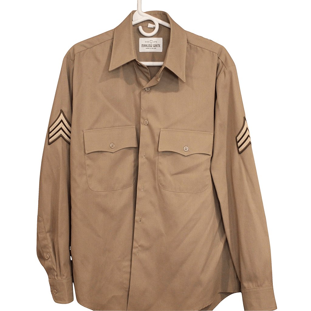 AGSU Dress Shirt Long Sleeve Army Green Service Uniform For Males Bradley's Surplus AGSU Dress Shirt Long Sleeve Army Green Service Uniform For Males Bradley's Surplus