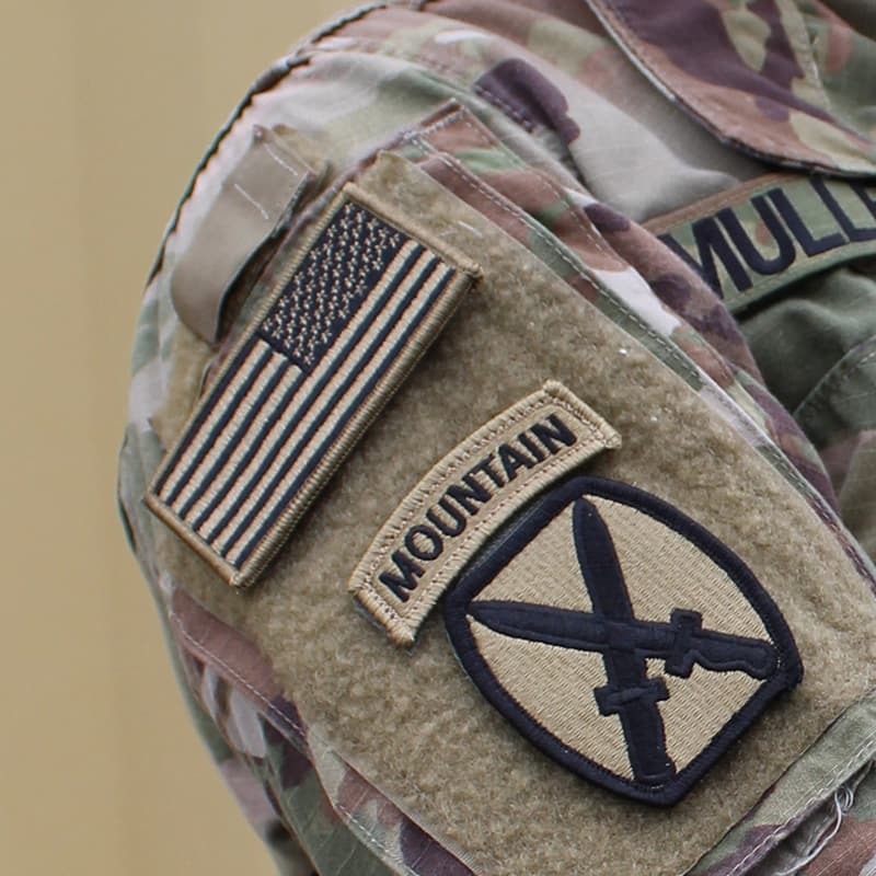 American Flag Reverse OCP Patch with Hook Fastener
