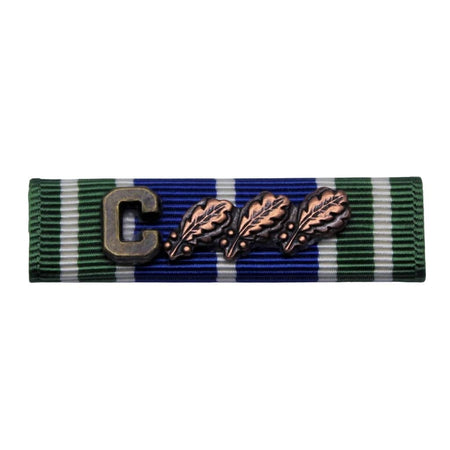 AAM ribbon  with 'C' and 3 bronze oak leafs on a white background