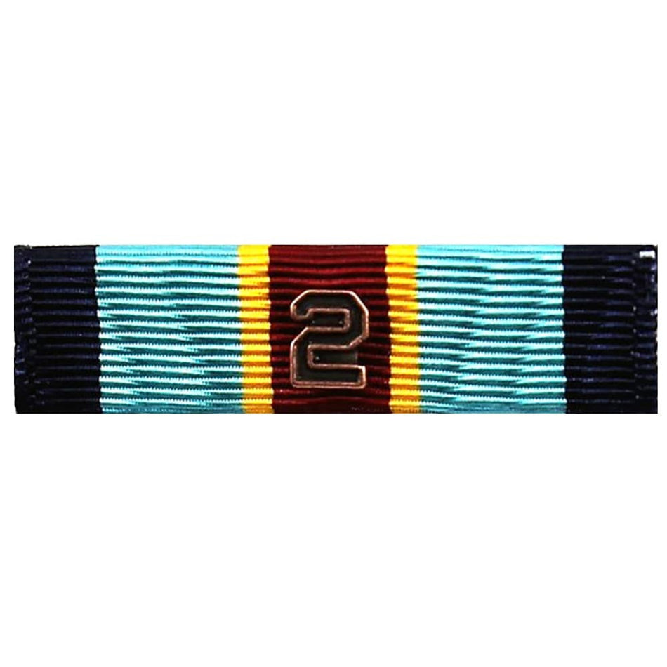 Army Overseas Service Ribbon with Awards Attached