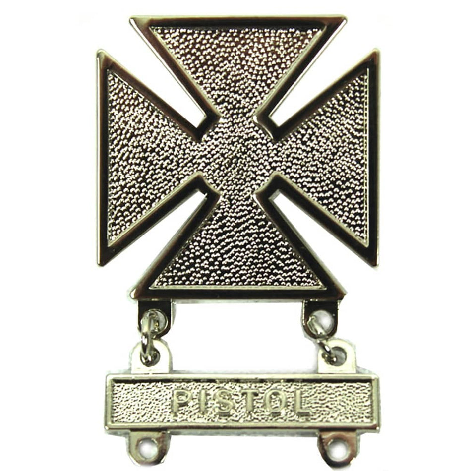 Army Marksmanship Badges Weapons with Qualification Bar Attached