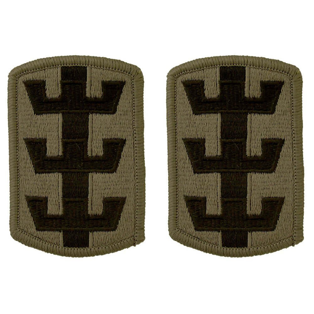 Army 130th Engineer Brigade OCP Patch With Hook Fastener - Pair