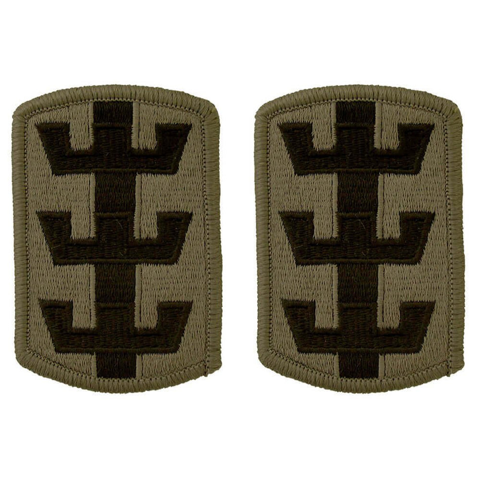 Army 130th Engineer Brigade OCP Patch With Hook Fastener - Pair