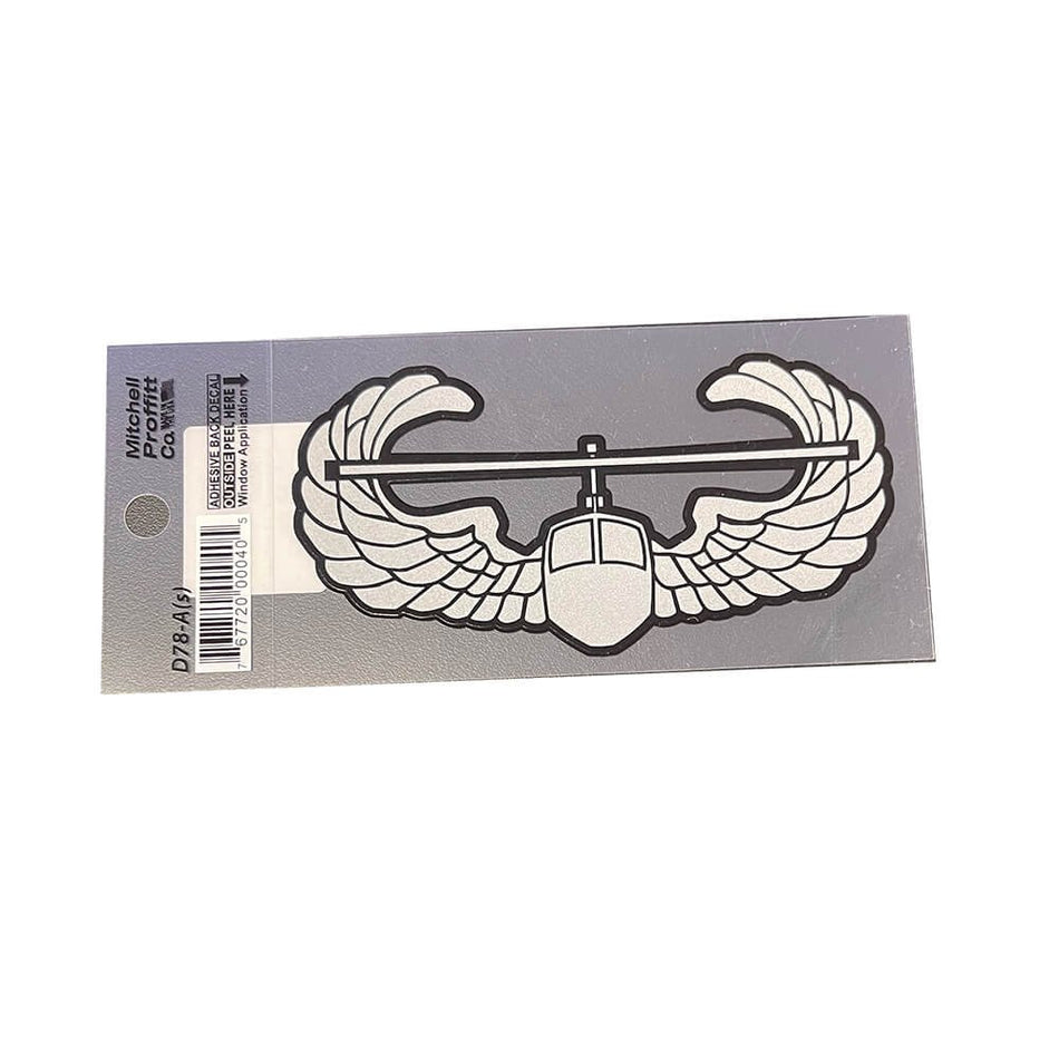 Army Air Assault Decal 4" x 2.5" in packaging
