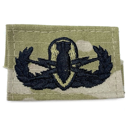 Army Basic EOD Badge  Embroidered patch with an anchor design on a green background