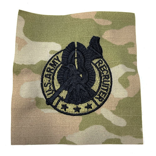 Army Basic Recruiter Badge Black OCP Sew-on Patch