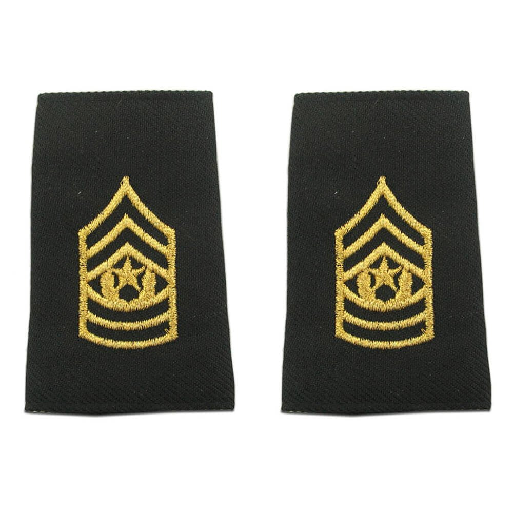 CSM Command Sergeant Major Rank Epaulet Shoulder Marks - Short