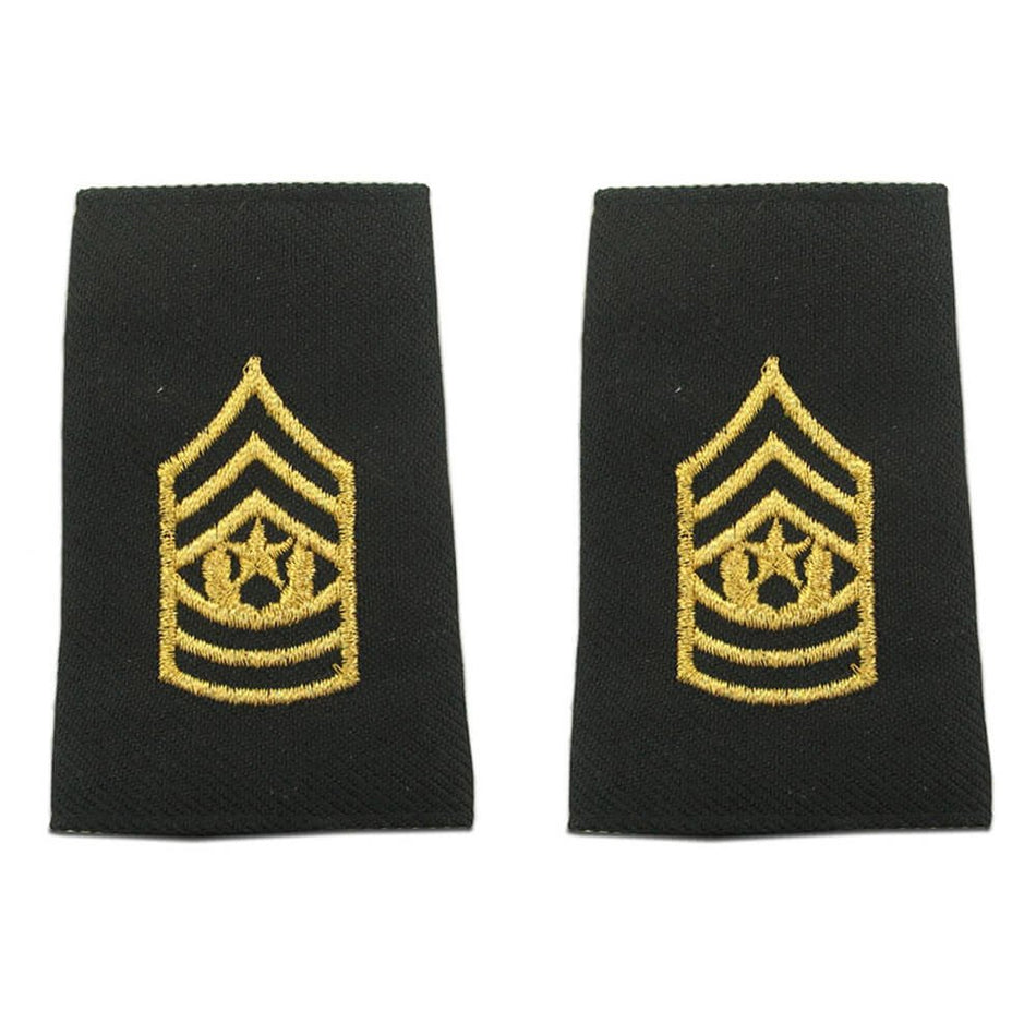 CSM Command Sergeant Major Rank Epaulet Shoulder Marks - Short