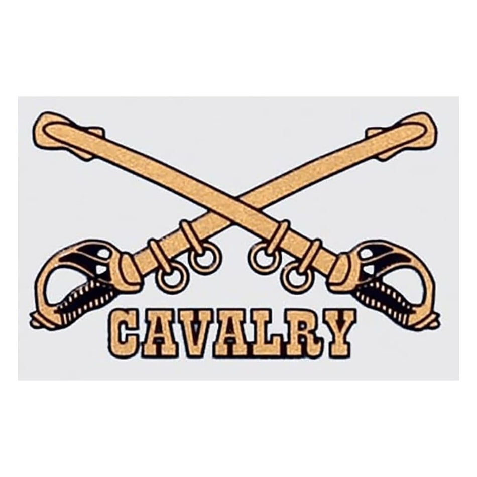Army Cavalry Crossed Swords Decal – 3” x 2” 