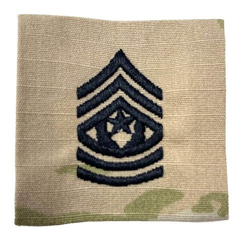 Army Command Sergeant Major CSM Rank Patch – Sew-On OCP Insignia