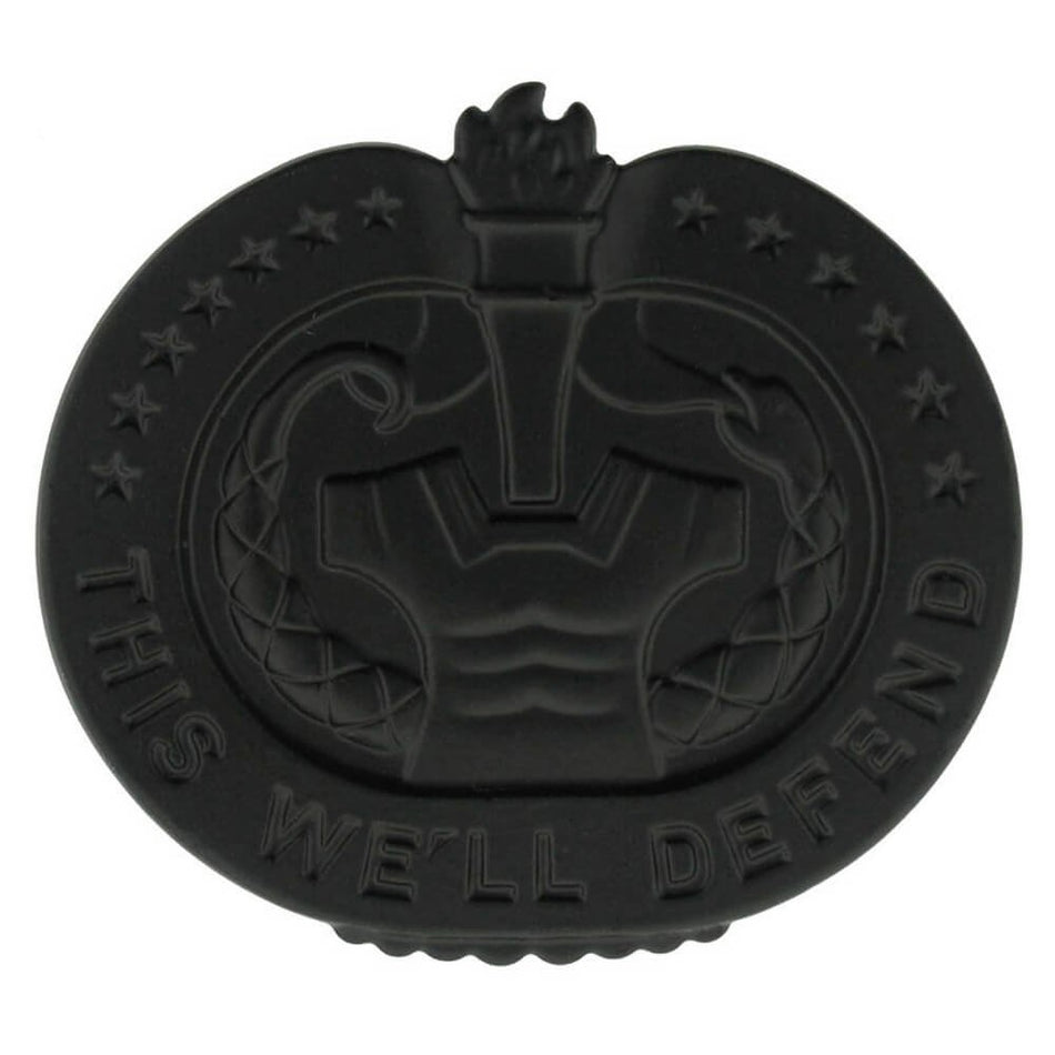 Army Drill Sergeant Badge Black Metal Pin On