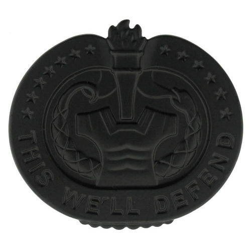 Army Drill Sergeant Badge Black Metal Pin On