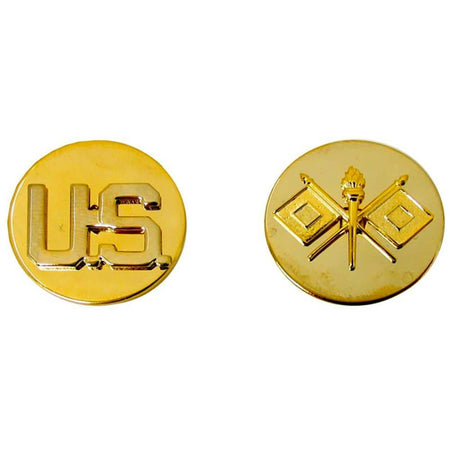 Signal Branch Insignia Army Enlisted and US Collar Pins
