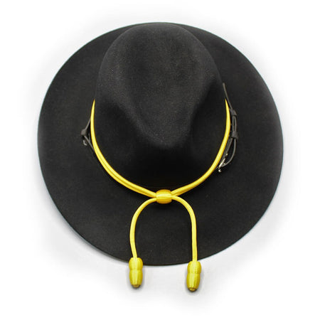 Army Enlisted Hat Cord Gold With Yellow Acorns on Hat