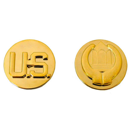 Chaplain's Assistant Branch Insignia Army Enlisted and US Gold Discs