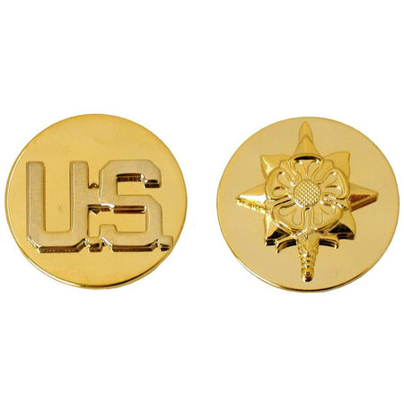 Military Intelligence Branch Insignia Army Enlisted and US Gold Discs