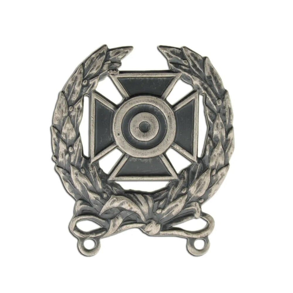 Army Expert Shooting Qualification Badge Silver Oxidized
