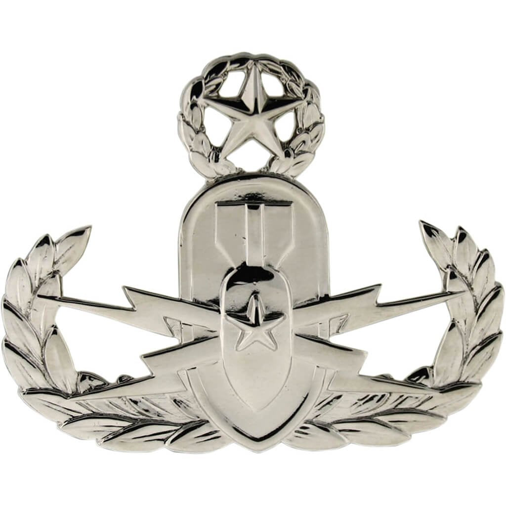 Army Master Explosive Ordnance Disposal Badge with Mirror Finish