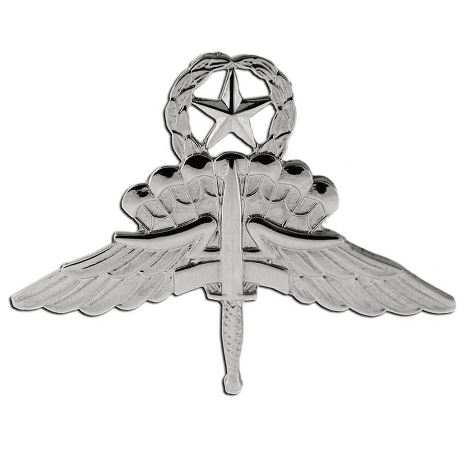 Freefall Master Jump Wings Halo Army Badge Full Size With Mirror Finish