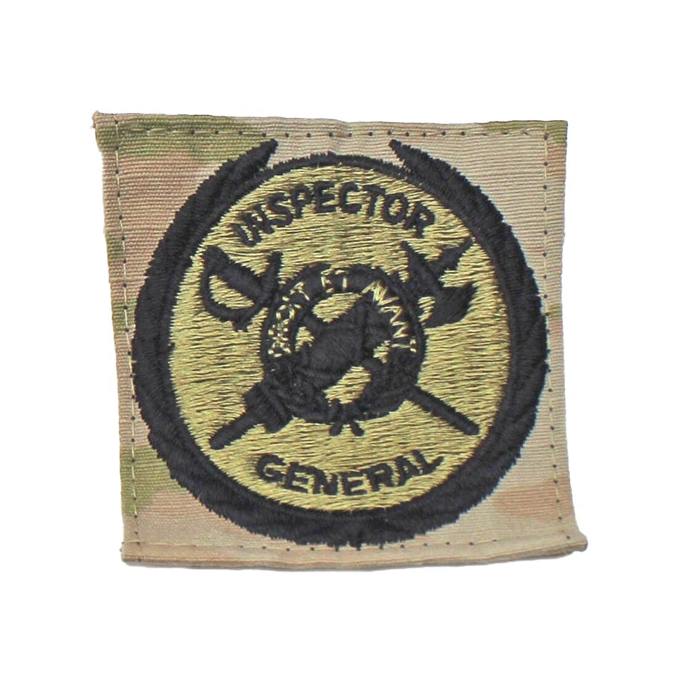 Army OCP Inspector General IG Badge on a white background