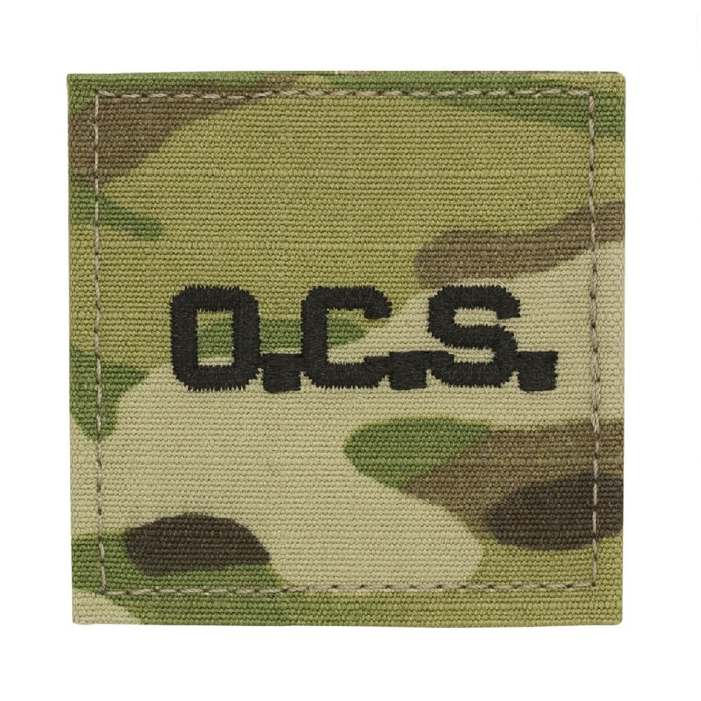 Army OCS Officer Candidate School Patch 2x2 OCP With Hook Fastener on a white background