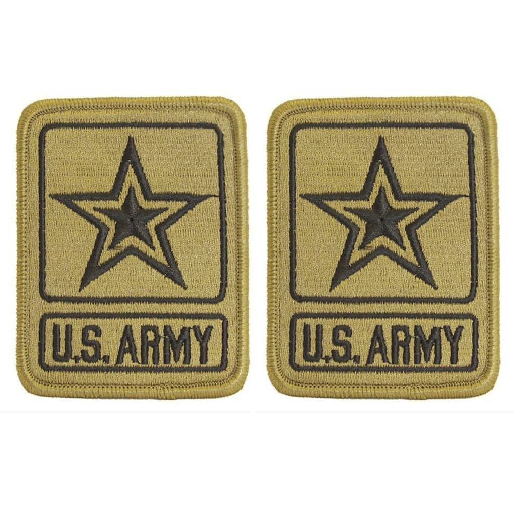 US Army of One Star OCP Patch With Hook Fastener - Set of 2