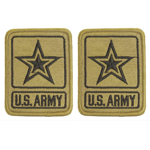 US Army of One Star OCP Patch With Hook Fastener - Set of 2