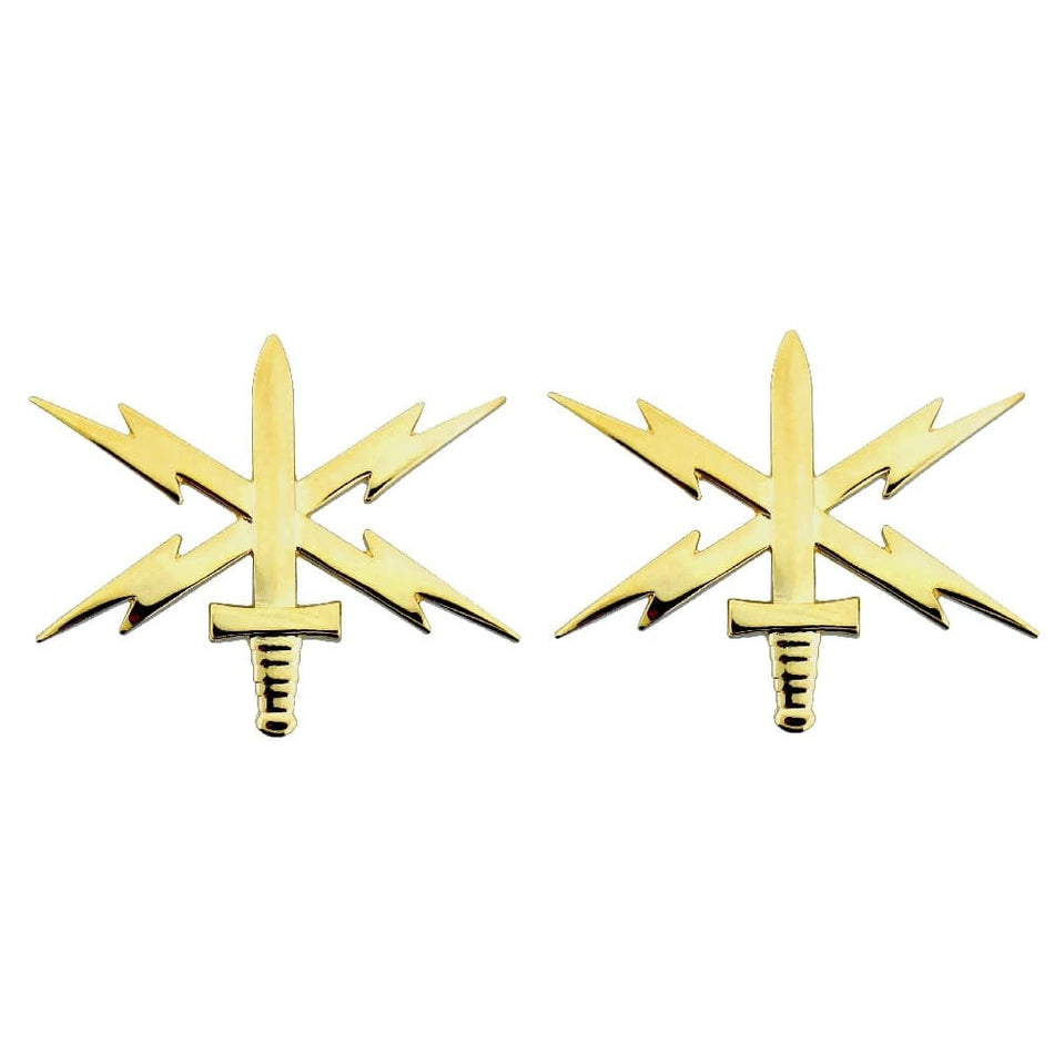 Army Officer Cyber Warfare Branch of Service Insignia - Collar Devices