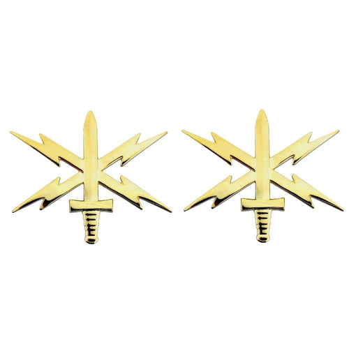 Army Officer Cyber Warfare Branch of Service Insignia - Collar Devices