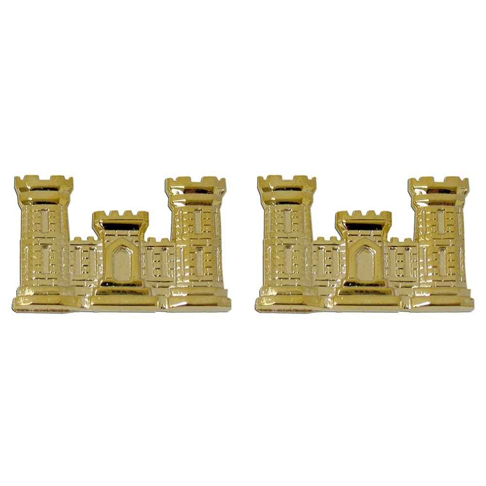 Engineer Branch Insignia Army Officer - Pair – Bradley's Surplus