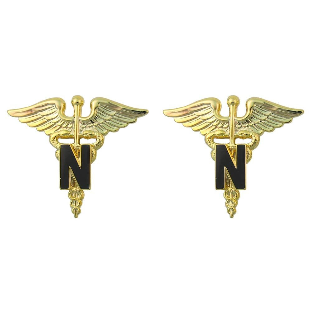 Medical Nurse Branch Insignia Army Officer - Pair