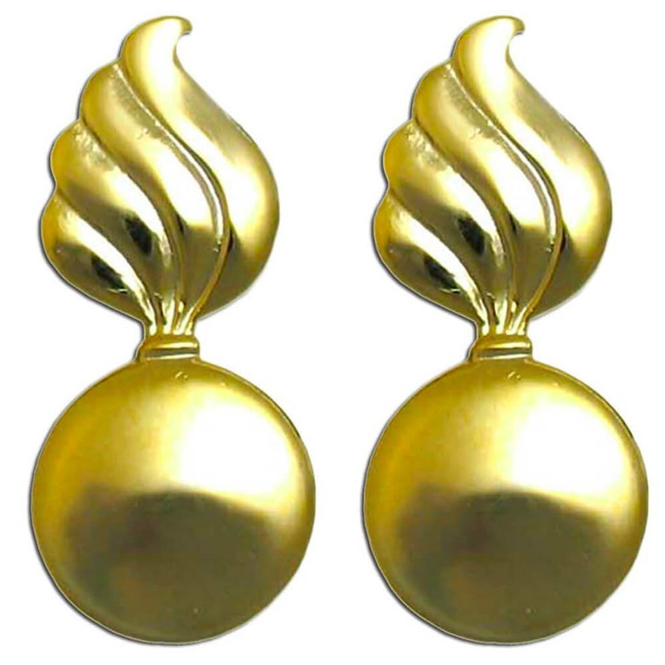 Ordnance Branch Insignia Army Officer - Pair