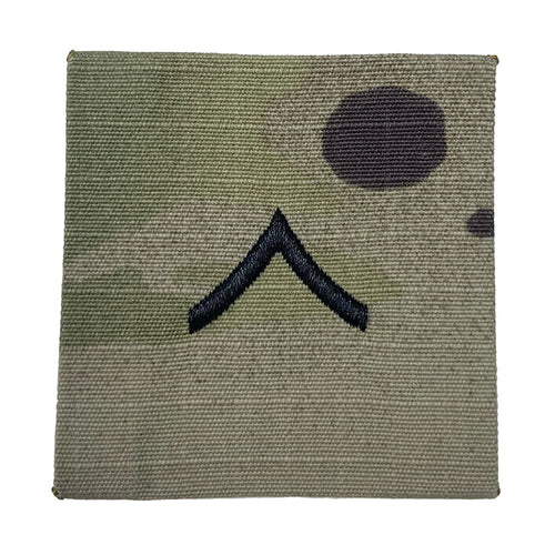 Army PVT Rank Patch – Private Sew-On OCP Insignia 2x2 Scorpion W2