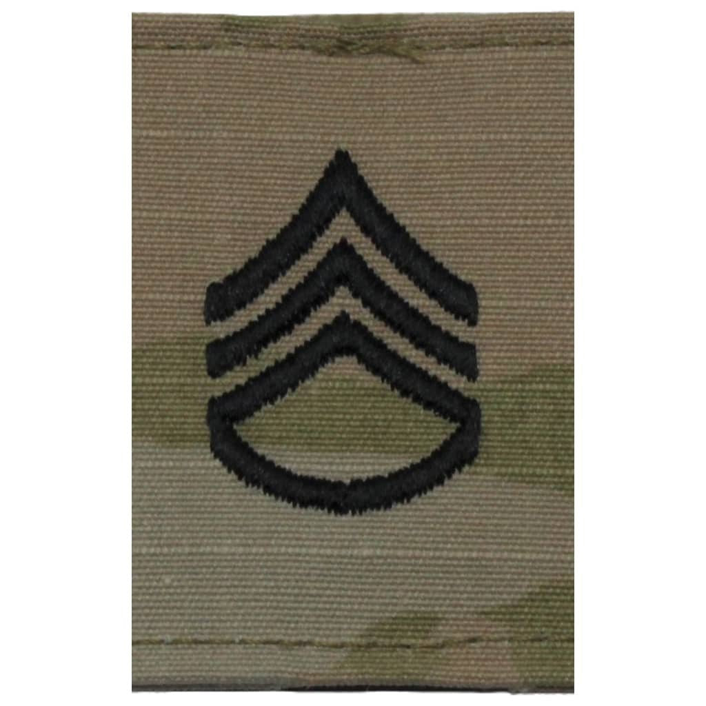 Army OCP SSG Staff Sergeant Rank Slide On For GORE-TEX Jackets ...