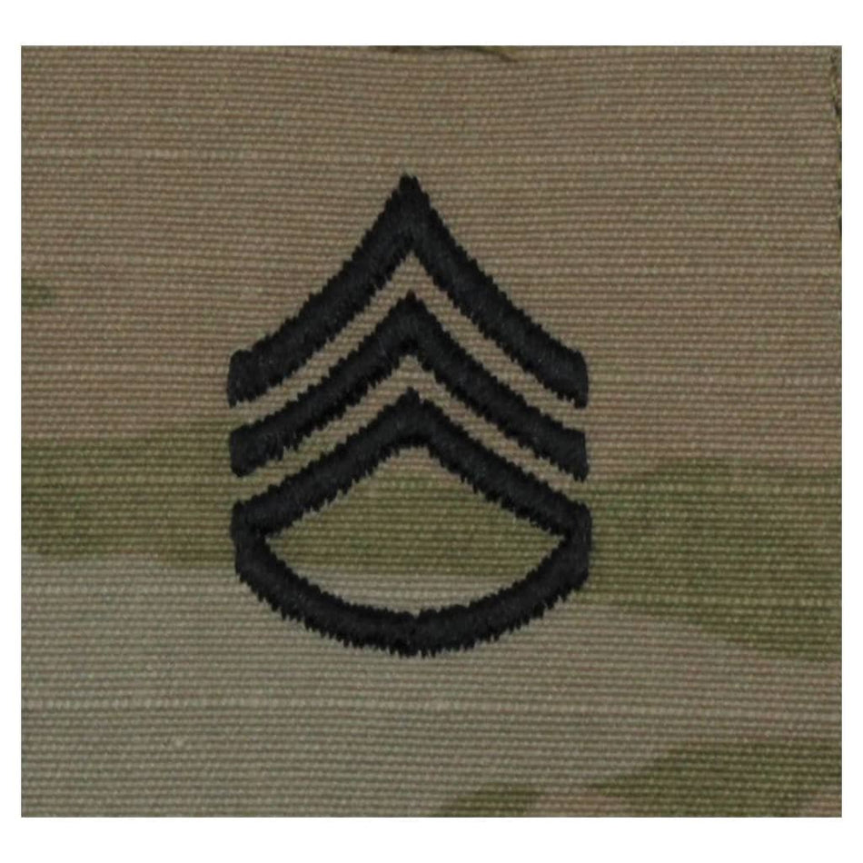 SSG Staff Sergeant Army Rank Sew-On OCP Patch - 2x2