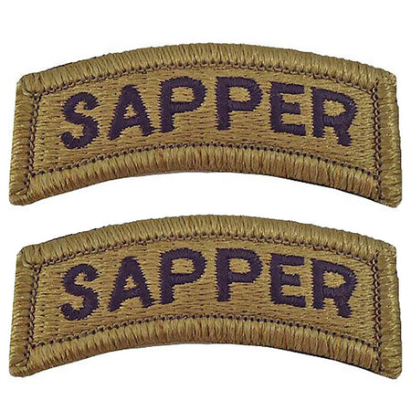 Army Sapper OCP Tab With Hook Fastener - Set of 2
