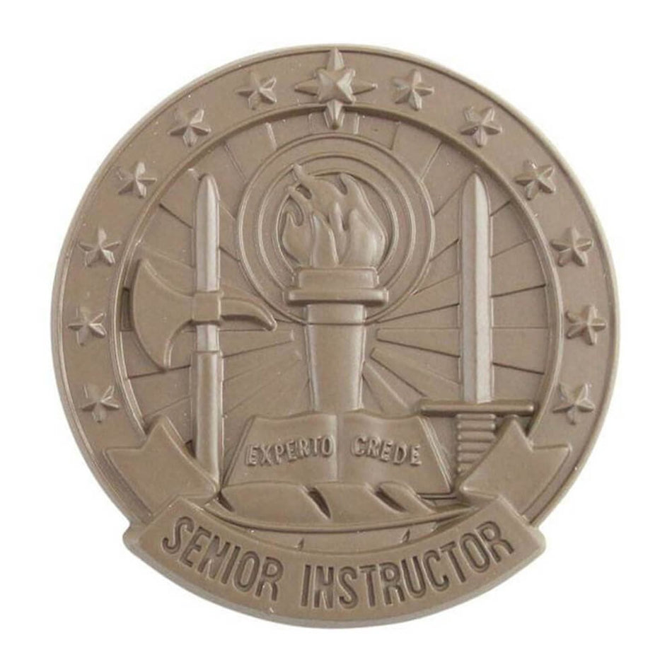 Army Senior Instructor Badge Subdued Pin-On