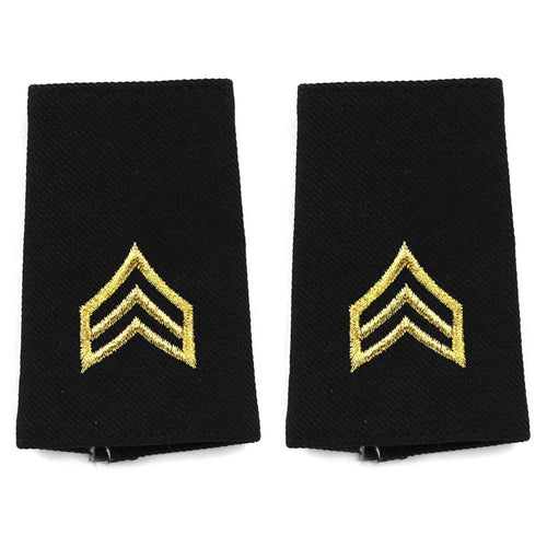 Army Sergeant Shoulder Marks Epaulets - Short