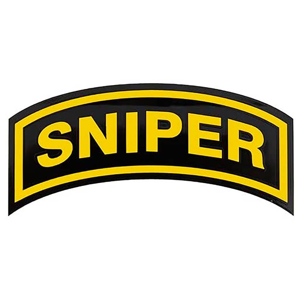 U.S. Army Sniper Small Arch Decal 4"x2"