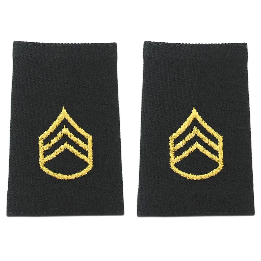 Army Staff Sergeant Shoulder Marks – SSG Rank ASU Epaulets - Pair