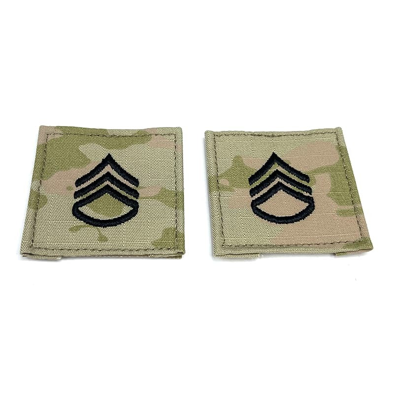 Army Staff Sergeant Rank Patch – SSG OCP 2x2 Hook and Loop 