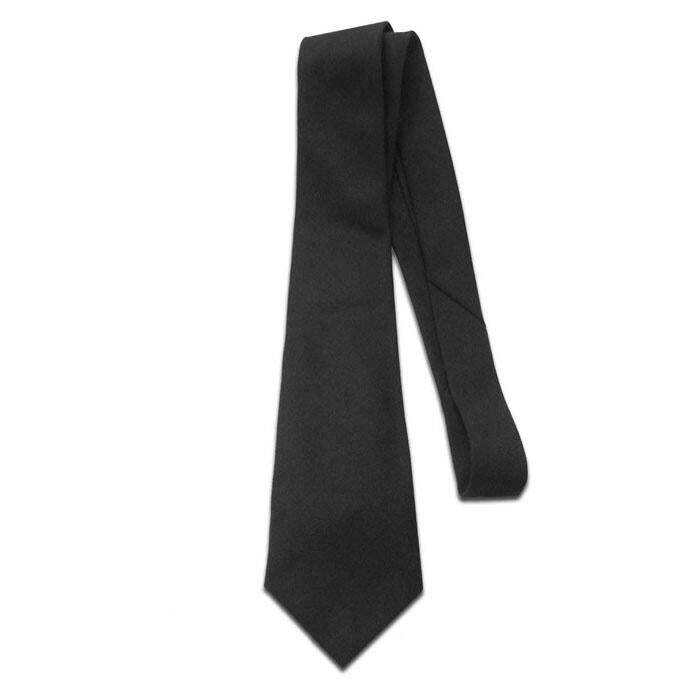 Army Black Uniform Tie - 4-In-Hand