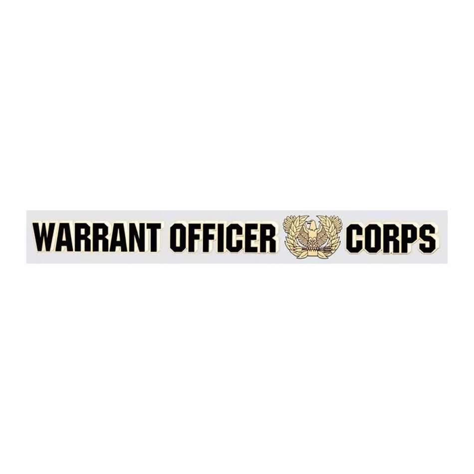 Army Warrant Officer Corps Window Strip Decal 17" X 2"