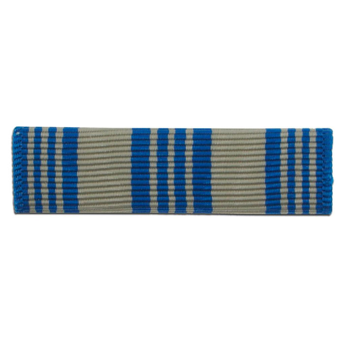 Air Force Achievement Ribbon with alternating blue and light gray vertical stripes, shown against a plain white background.