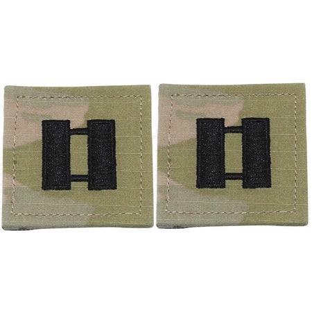 CPT Captain Army Rank OCP Patch 2x2 with Hook Fastener - Pair