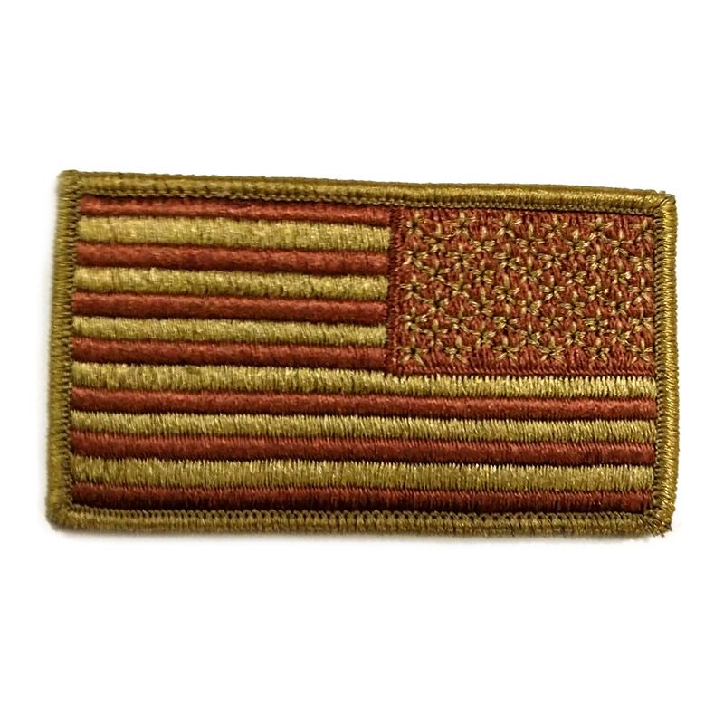 American Flag Reverse OCP With Cinnamon Brown Patch with Hook & Loop
