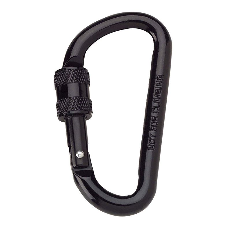 Black 80MM Locking Carabiner