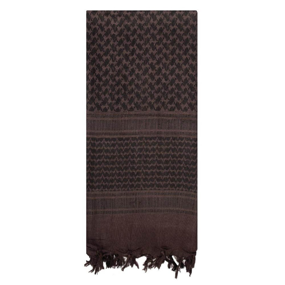 Black and Brown Rothco Lightweight Shemagh Tactical Desert Keffiyeh Scarf