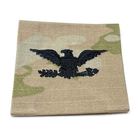 COL Colonel Army Rank Sew-On OCP Patch with an eagle emblem on a white background