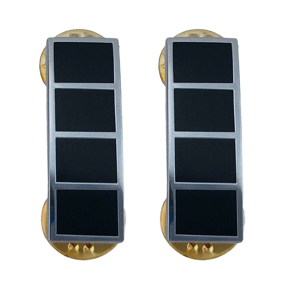 CW4 Army Rank Pins – Chief Warrant Officer 4 Insignia Pair with Mirror Finish